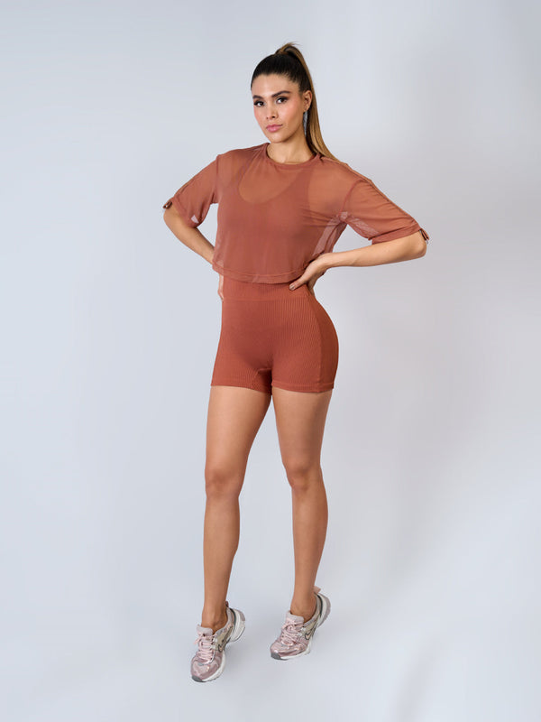 Blusa Mesh Tropika - 8713