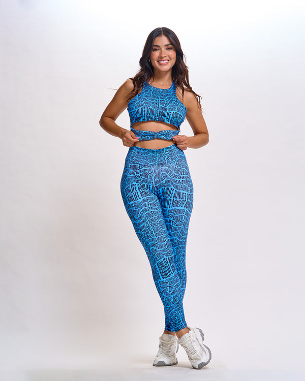 Leggings Power Printed Push Up - 2516