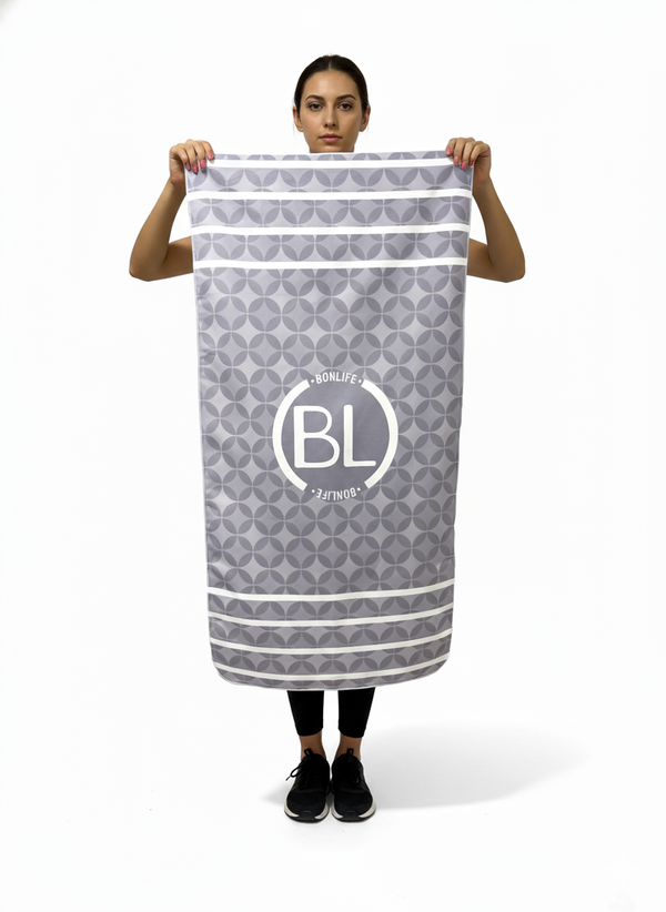 TOALLA ESTAMPADA BONLIFE GRIS CLARO - 5030